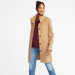 Old Navy Camel Long Coat Petite M